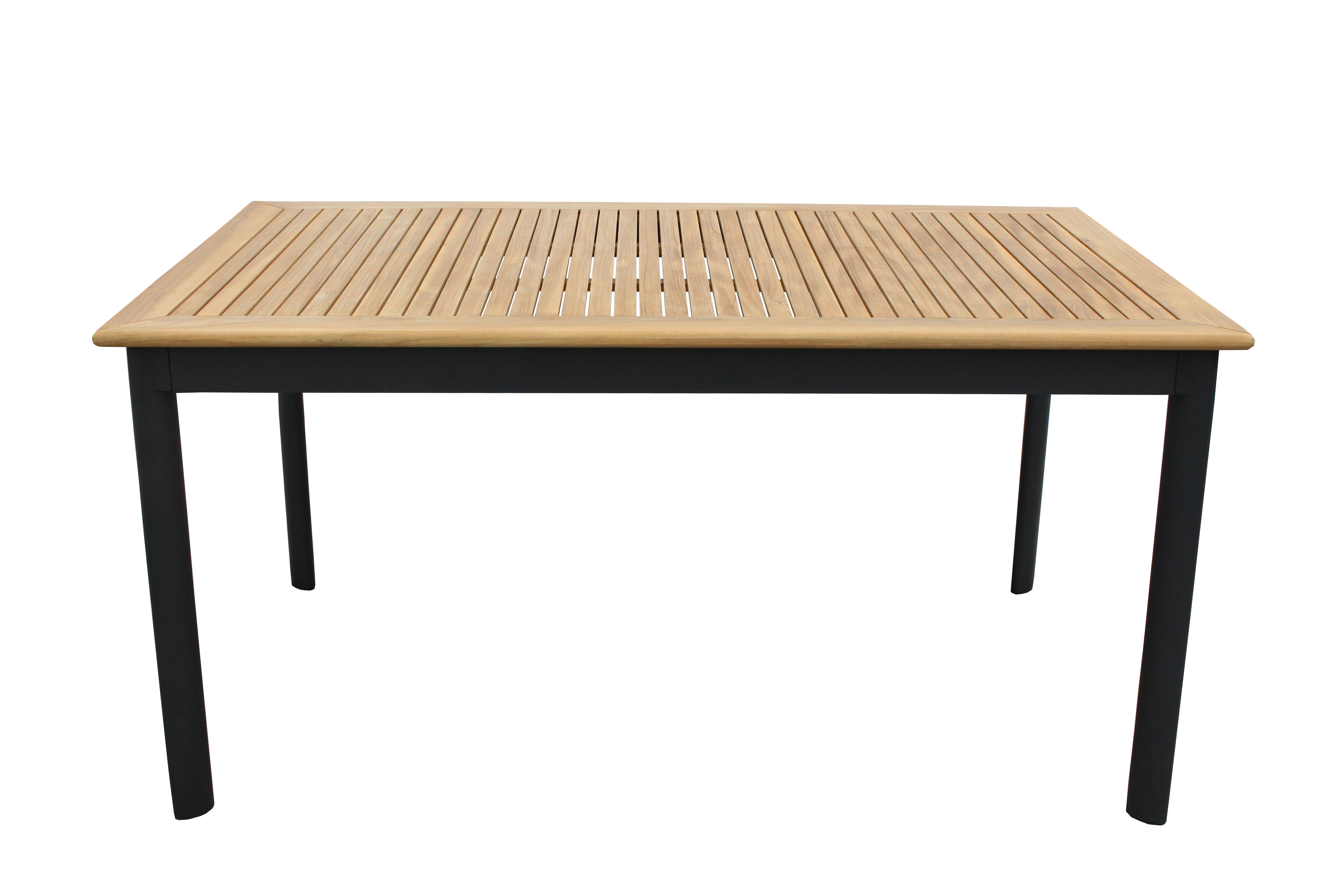 Tisch Luna 150x90 cm anthrazit Gartentische Gartenmöbel Holz