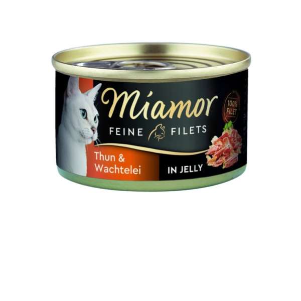 Miamor Feine Filets Thun & Wachtelei in Jelly, 100 g