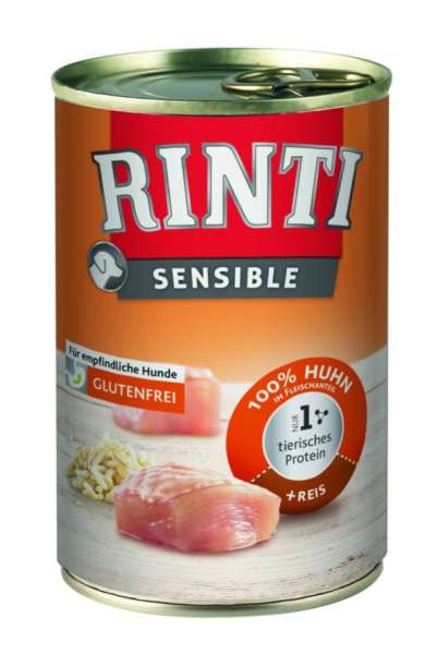 Rinti Sensible Huhn + Reis, 400 g Dose